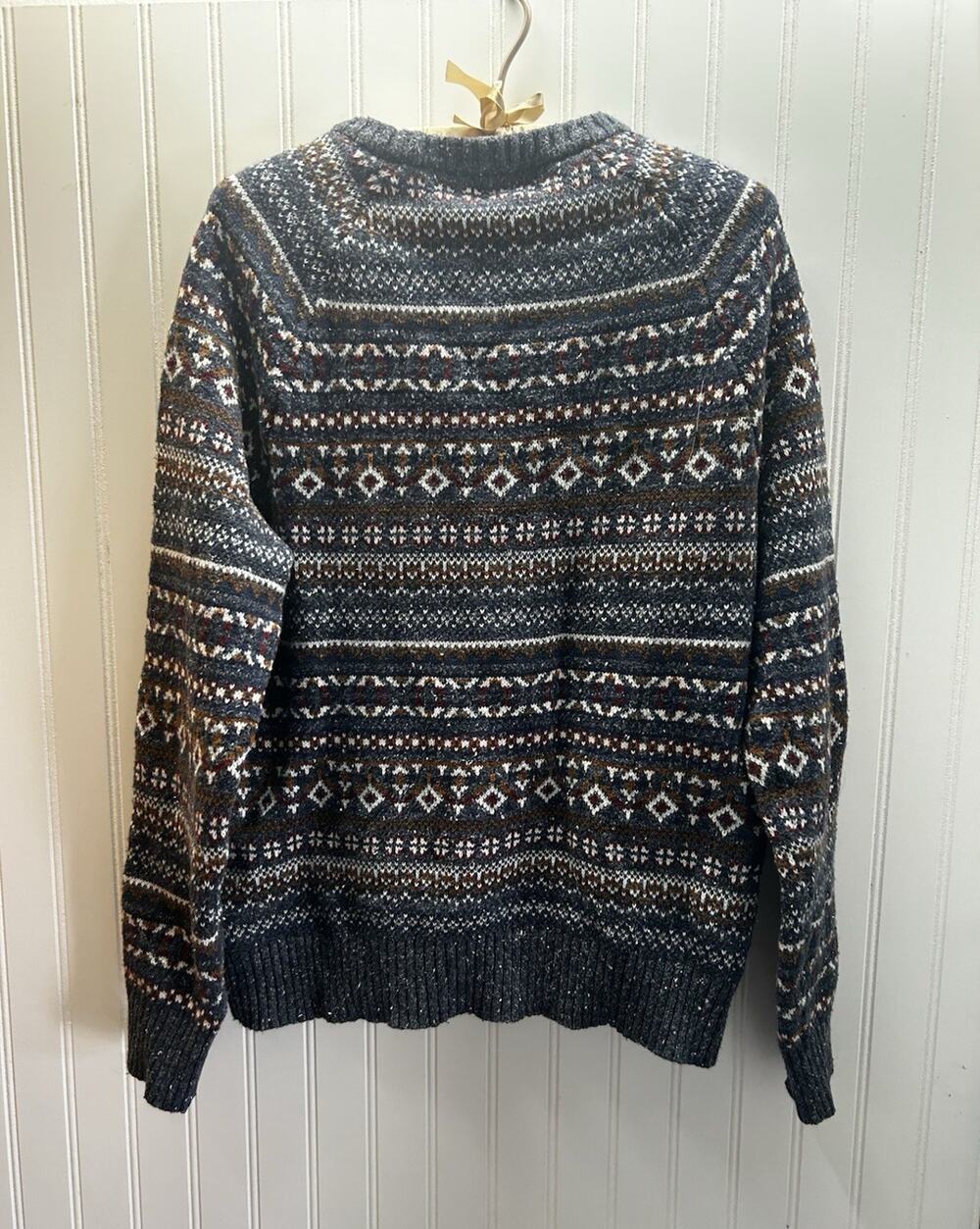 Goodfellow & Co Men’s M Knit Fair Isle Crewneck Pullover Sweater Long Sleeve